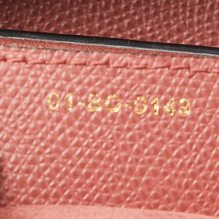 Pre Owned Dior Pink Leather Saddle Bag