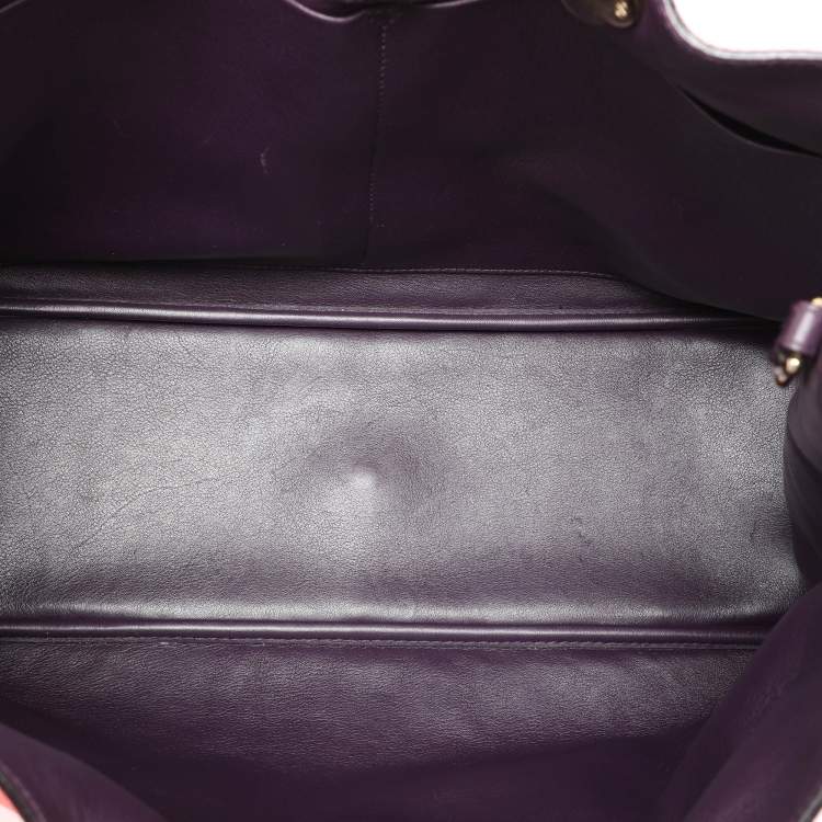 Pre Owned Dior Coral Leather Large Diorissimo Shopper Tote