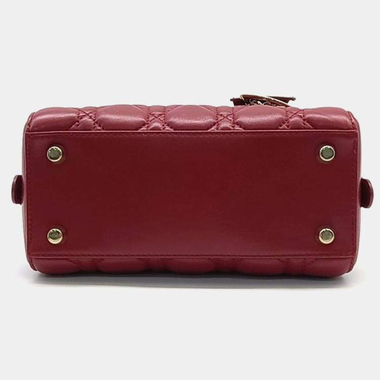 Pre Owned Dior Red Leather Lily Bag