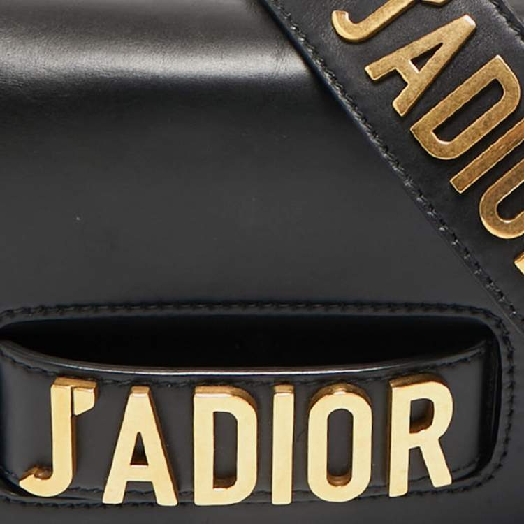Pre Owned Dior Black Leather Medium J'Adior Flap Shoulder Bag