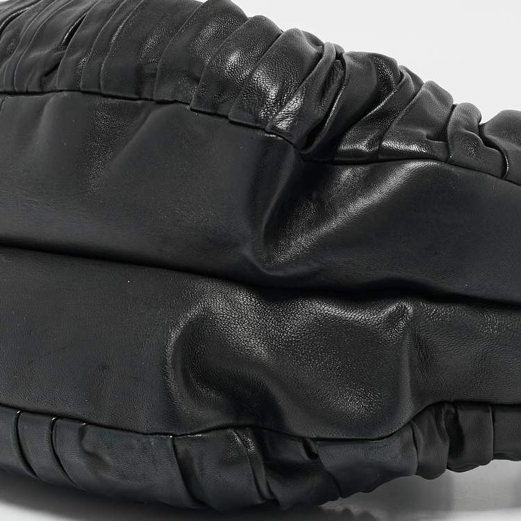 مملوكة مسبقًا Dior Black Leather Plisse Tote