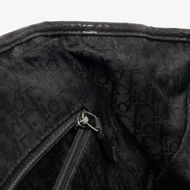 مملوكة مسبقًا Dior Black Leather Plisse Tote