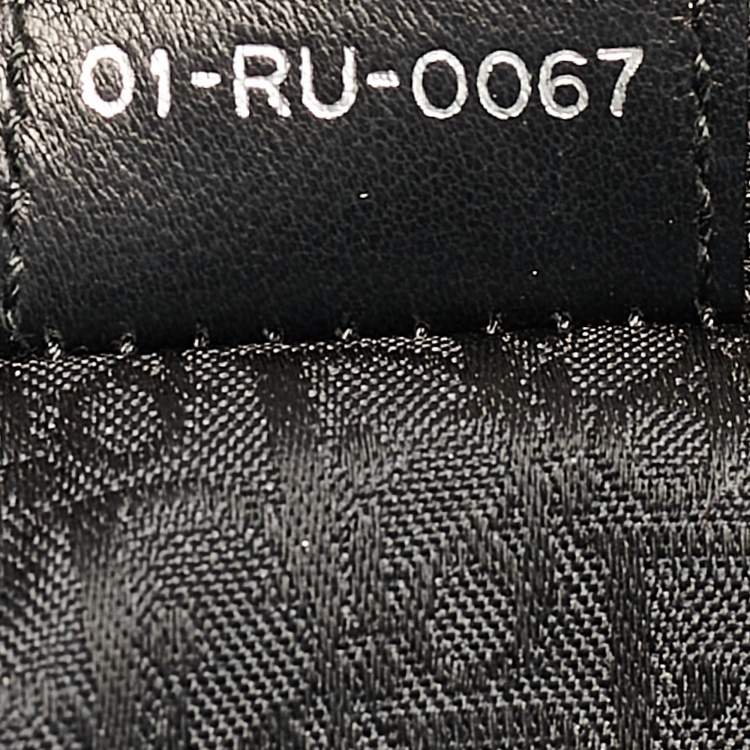 مملوكة مسبقًا Dior Black Leather Plisse Tote