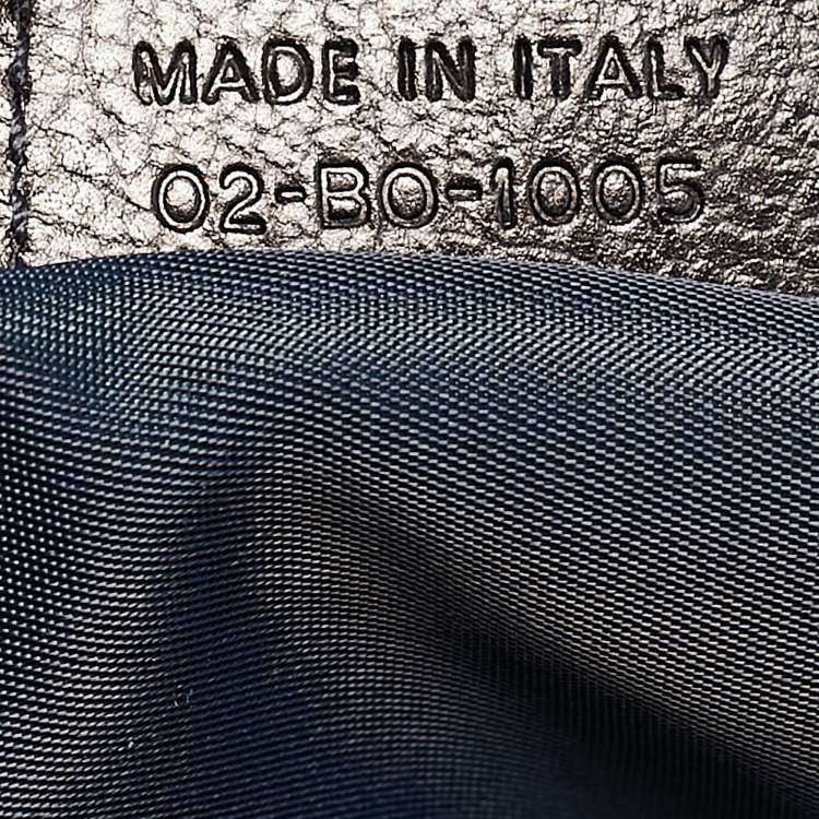 مملوكة مسبقًا Dior Black Oblique Denim and Leather Flight Shopper Tote