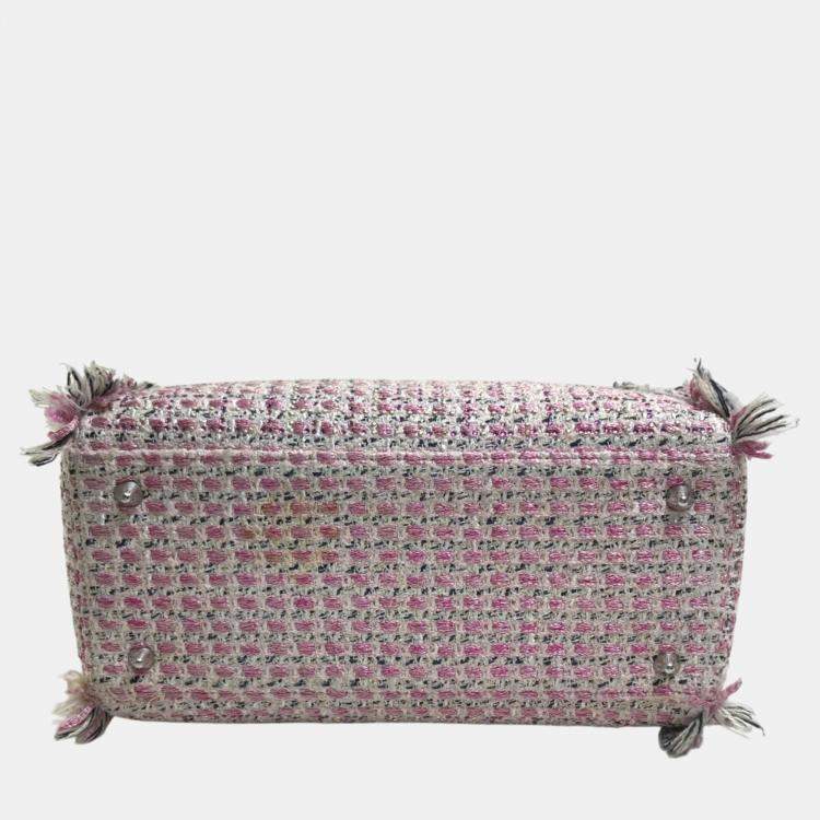 مملوكة مسبقًا Dior Purple Tweed, Leather Ginza Limited Lady Dior Shoulder Bag