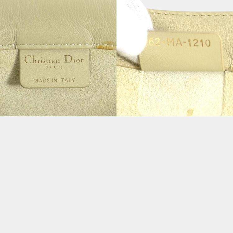 Pre Owned Dior Beige  Leather Book Tote Medium Tote Bag