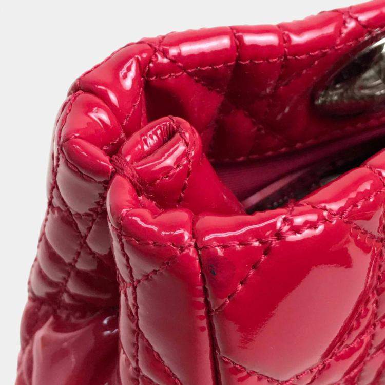 Pre Owned Dior Pink  Leather Lady Dior Tote Bag