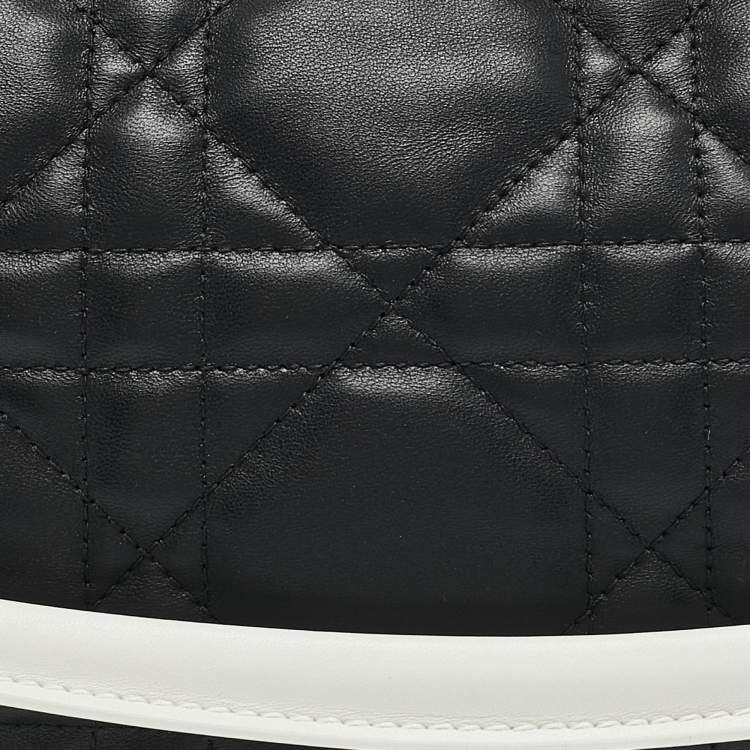 Pre Owned Dior Black Cannage Leather Small Vibe Hobo