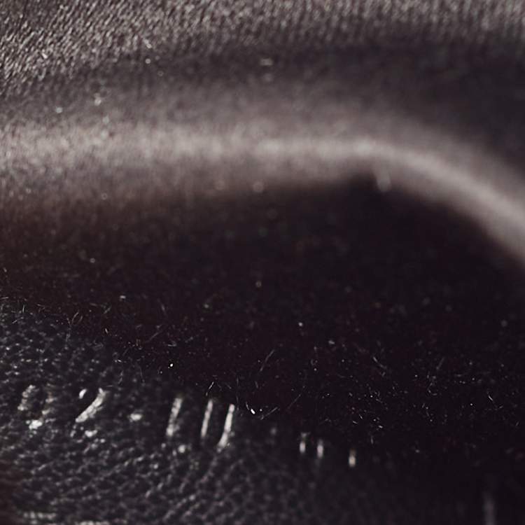 Pre Owned Dior Black Cannage Satin Crystal Embellished Flap Clutch