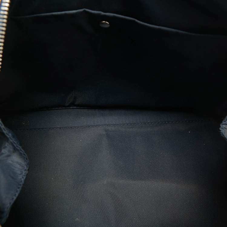 Pre Owned Dior Green/Black Crocodile Saddle Boston Bag