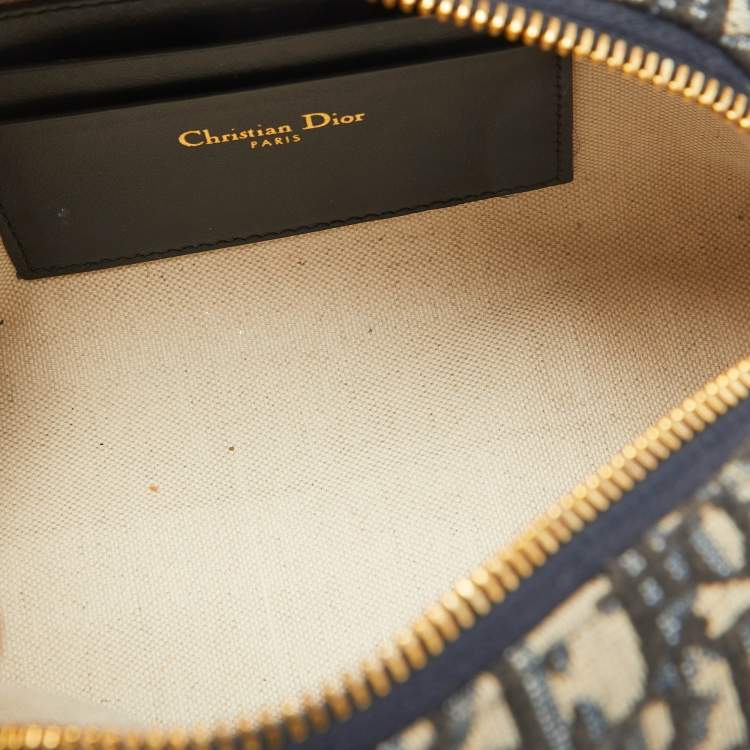Pre Owned Christian Dior Navy Blue Oblique Canvas 30 Montaigne D-Cosy Mini Bag