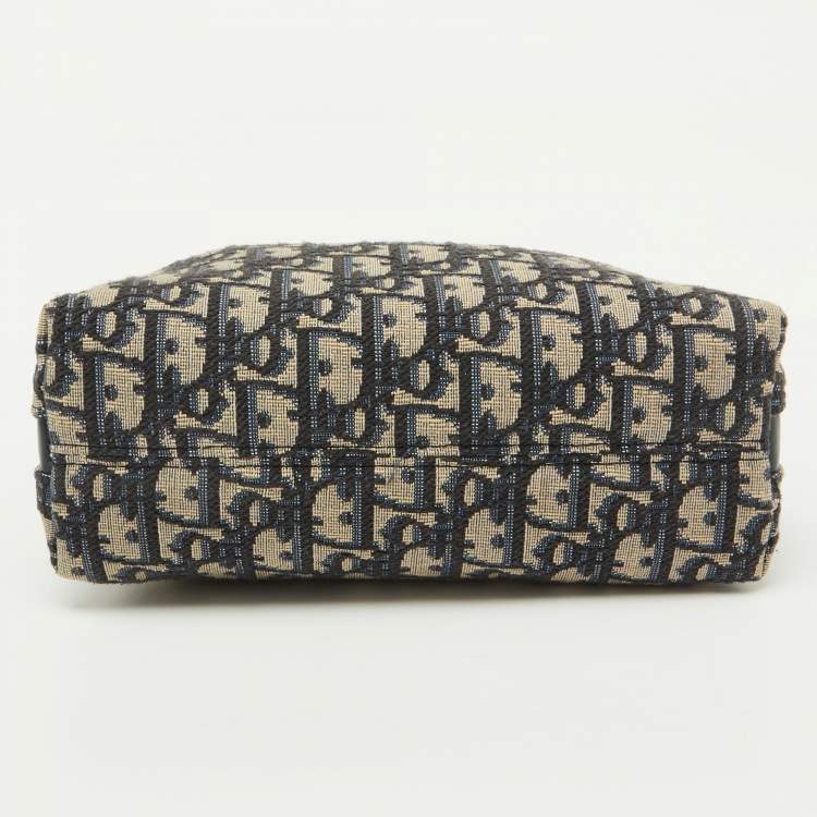 Pre Owned Christian Dior Navy Blue Oblique Canvas 30 Montaigne D-Cosy Mini Bag