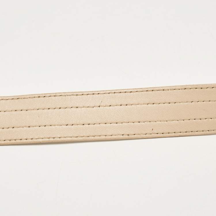 Pre Owned Dior Beige/Light Brown Leopard Print Canvas and Leather Buckle Handle Hobo