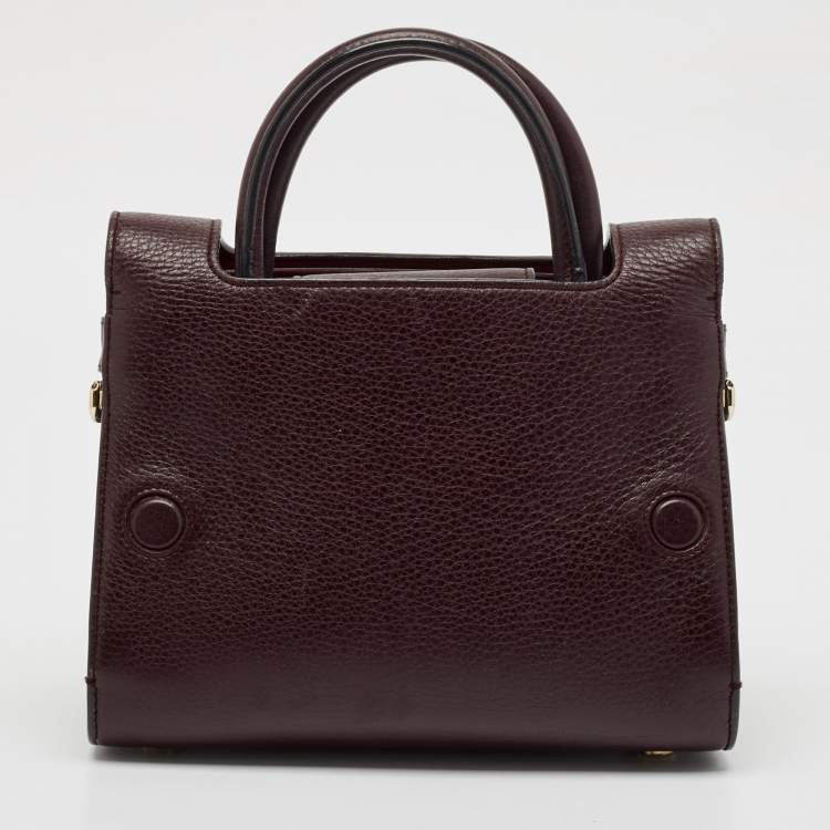 مملوكة مسبقًا Dior Burgundy Leather Mini Diorever Tote