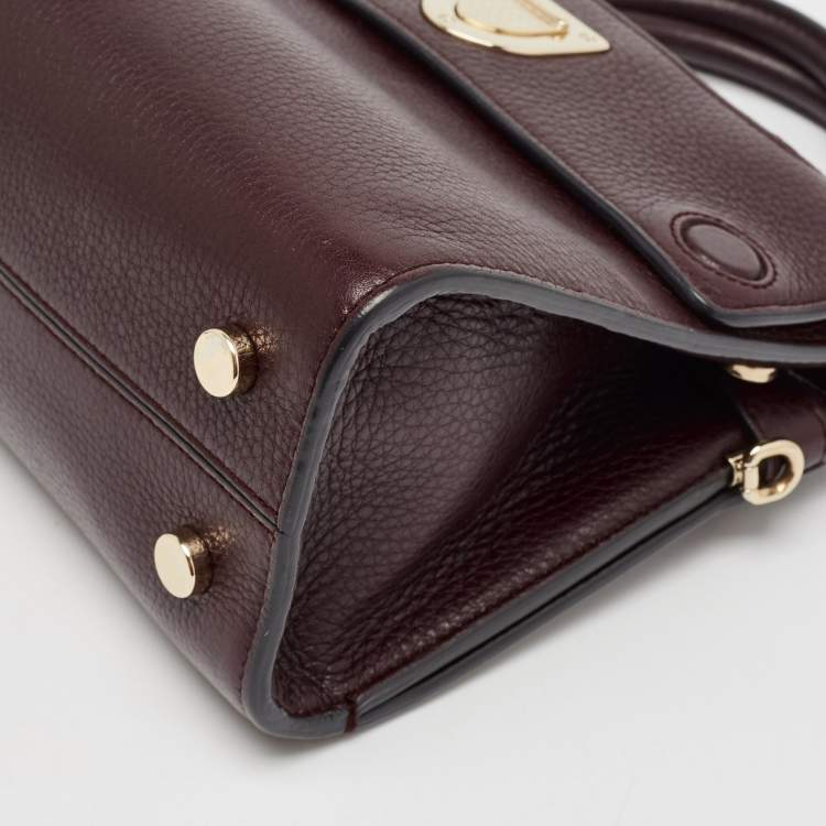 مملوكة مسبقًا Dior Burgundy Leather Mini Diorever Tote