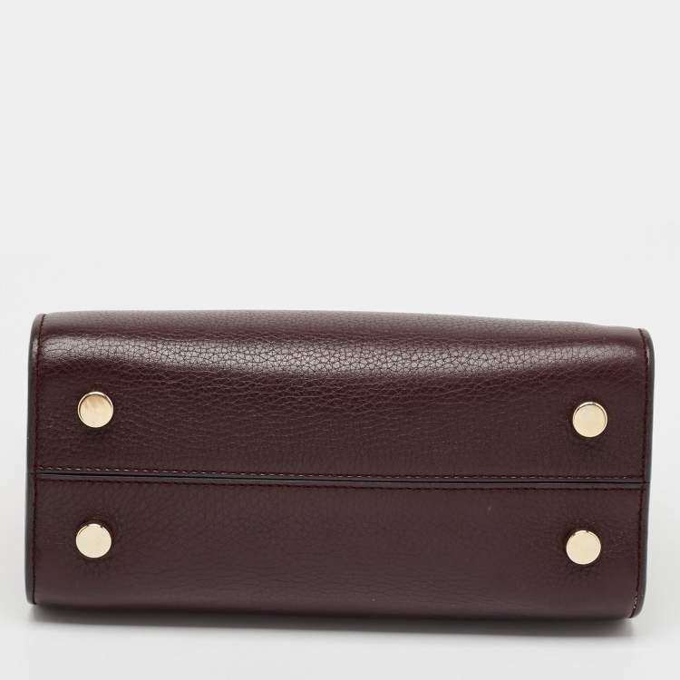 مملوكة مسبقًا Dior Burgundy Leather Mini Diorever Tote