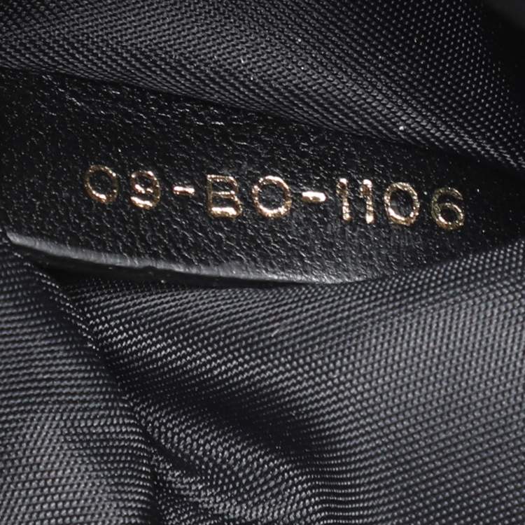 Pre Owned Dior Black Leather Diorama Wallet on Chain