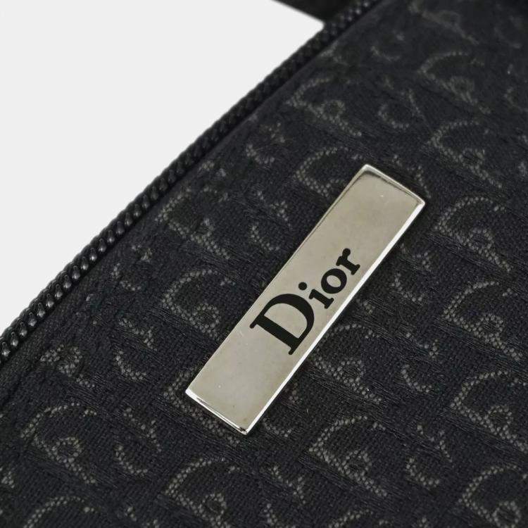 Pre Owned Dior Black Canvas Street Chic Trotter Handbag