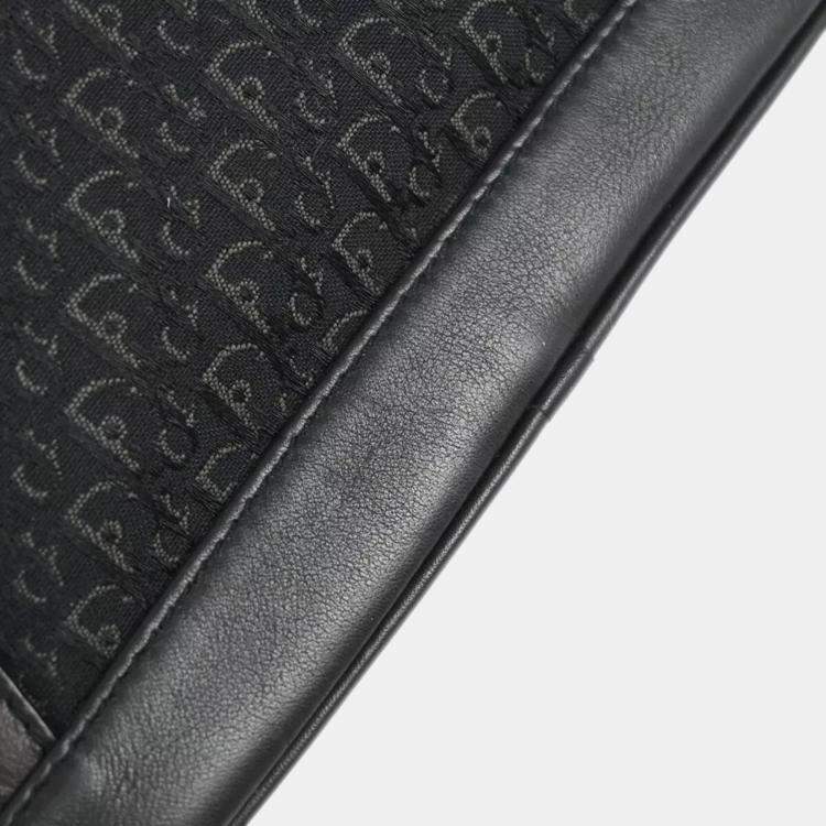 Pre Owned Dior Black Canvas Street Chic Trotter Handbag