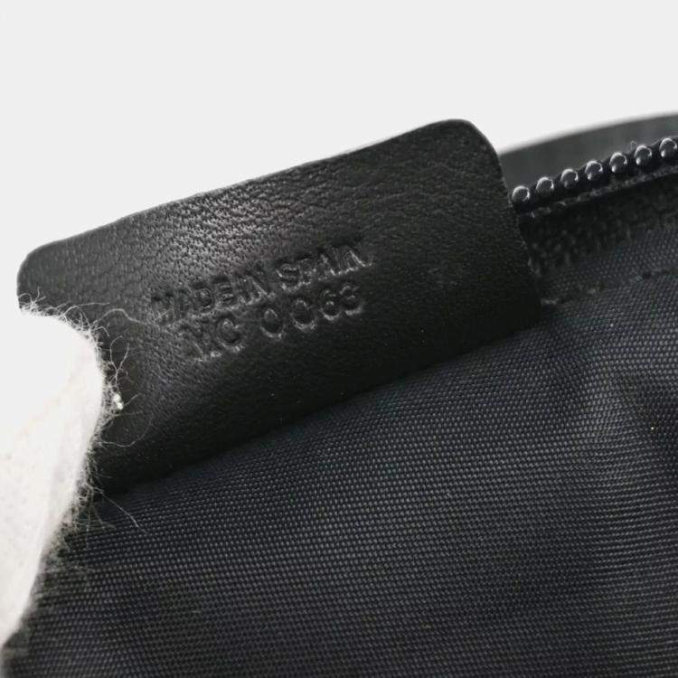 Pre Owned Dior Black Canvas Street Chic Trotter Handbag
