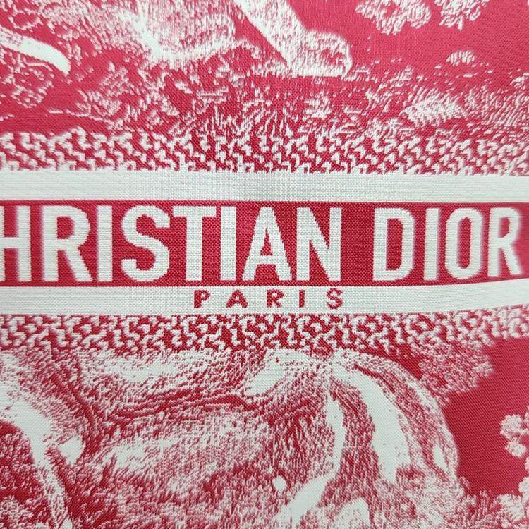Pre Owned Dior Red Canvas Travel Multifunctional Pouch