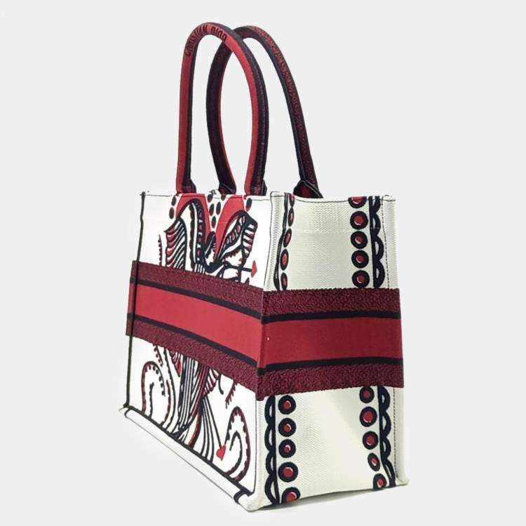 Pre Owned Dior Multicolor Canvas Book Tote Bag 36