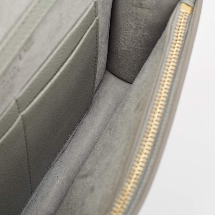 Pre Owned Dior Grey Leather 30 Montaigne Convertible Belt Bag