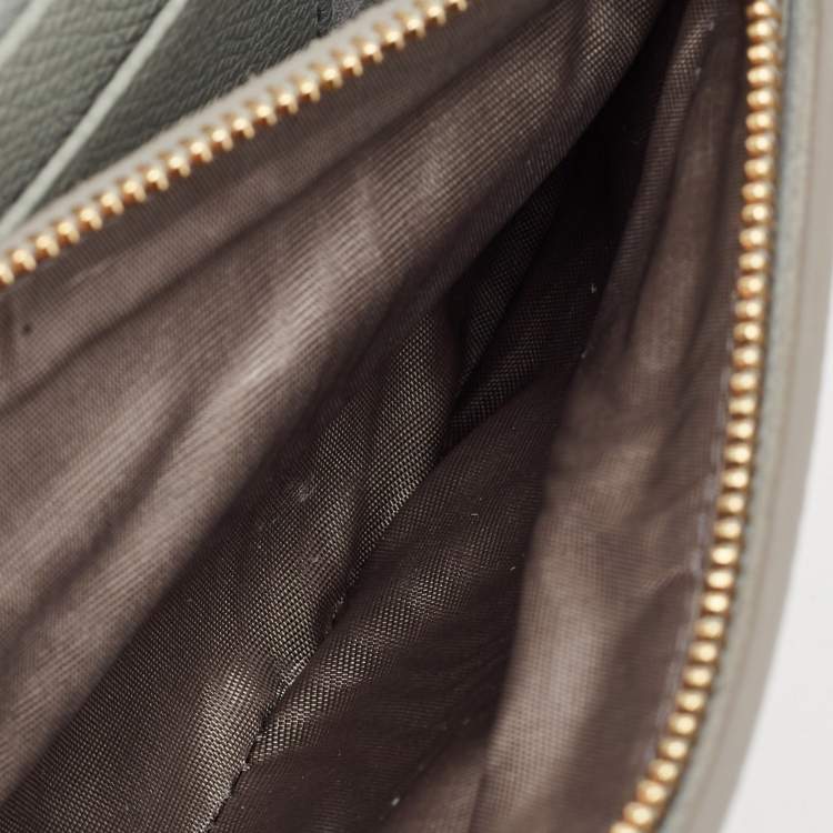 Pre Owned Dior Grey Leather 30 Montaigne Convertible Belt Bag