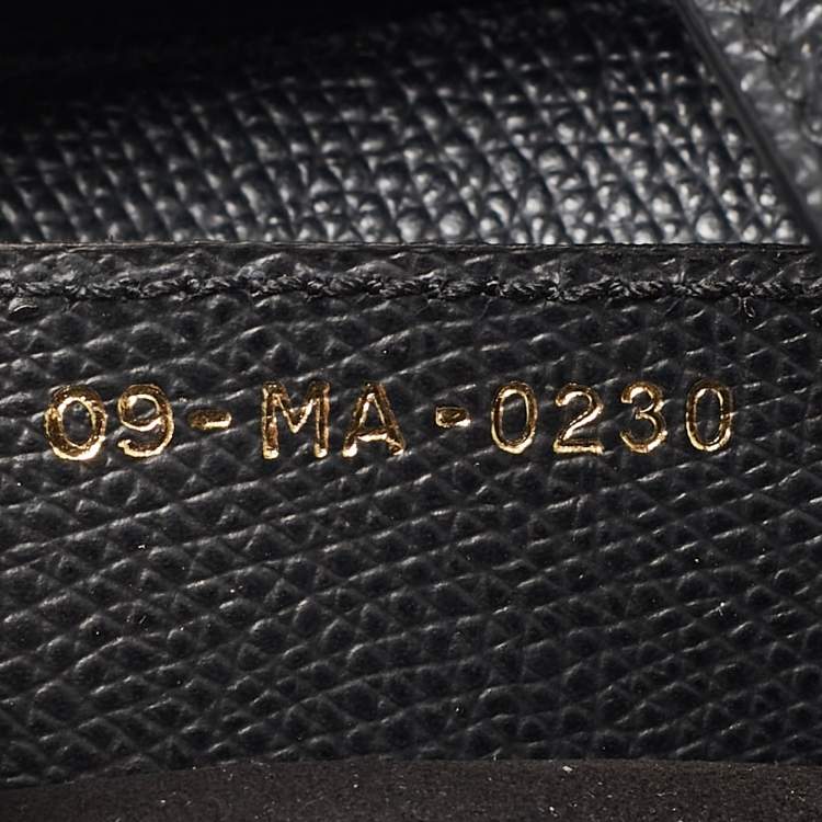 Pre Owned Dior Black Leather Saddle Bag
