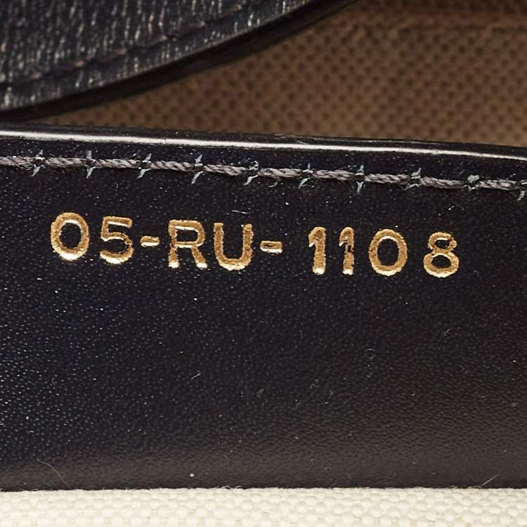 Pre Owned Dior Navy Blue Oblique Canvas Saddle Bag