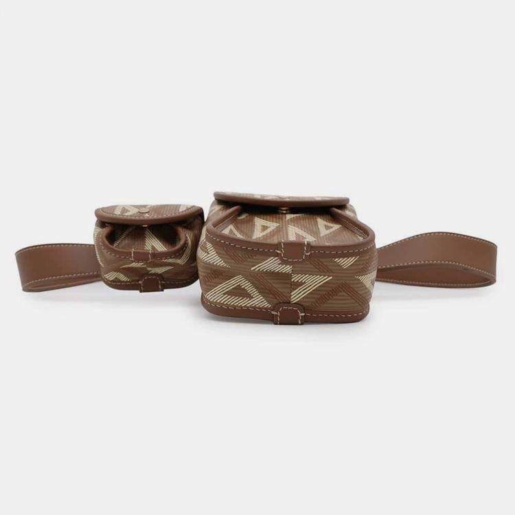 Pre Owned Dior Brown PVC Hit the Road Waist Bag