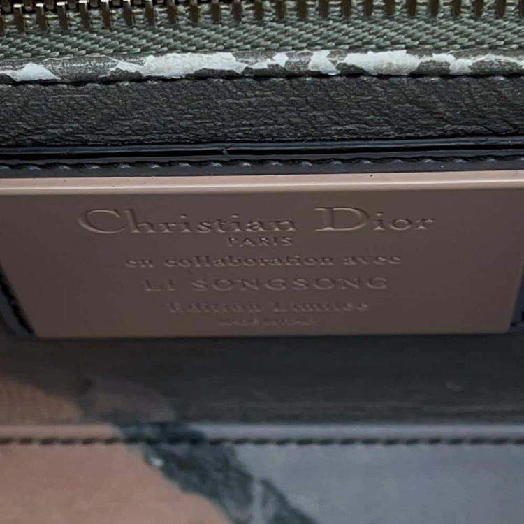 Pre Owned Dior Multicolor Leather Lady Dior Shoulder Bag