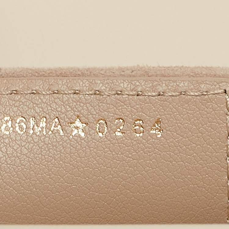 Pre Owned Dior Beige Cannage Leather Small Dior Jolie Top Handle Bag