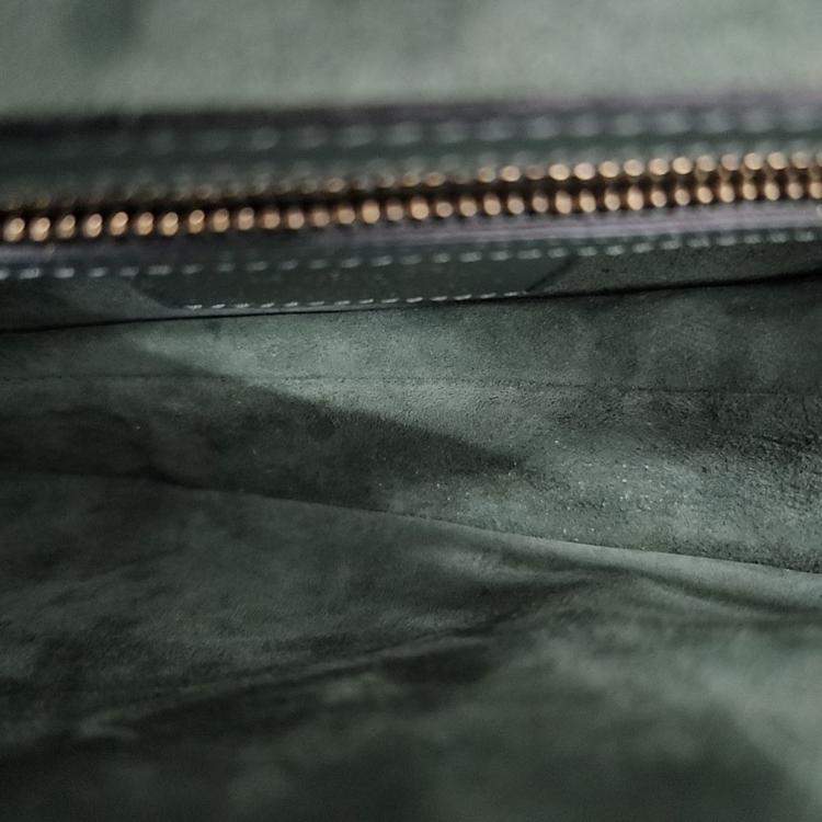 Pre Owned Dior Green Leather Saddle Bag