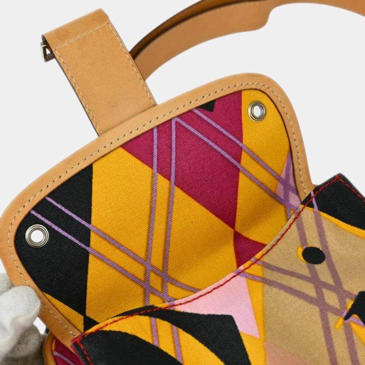 Pre Owned Dior Multicolor Argyle Check Shoulder Bag