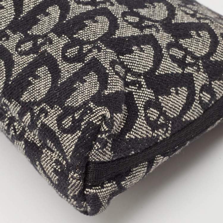 Pre Owned Dior Navy Blue Diorissimo Canvas Pochette