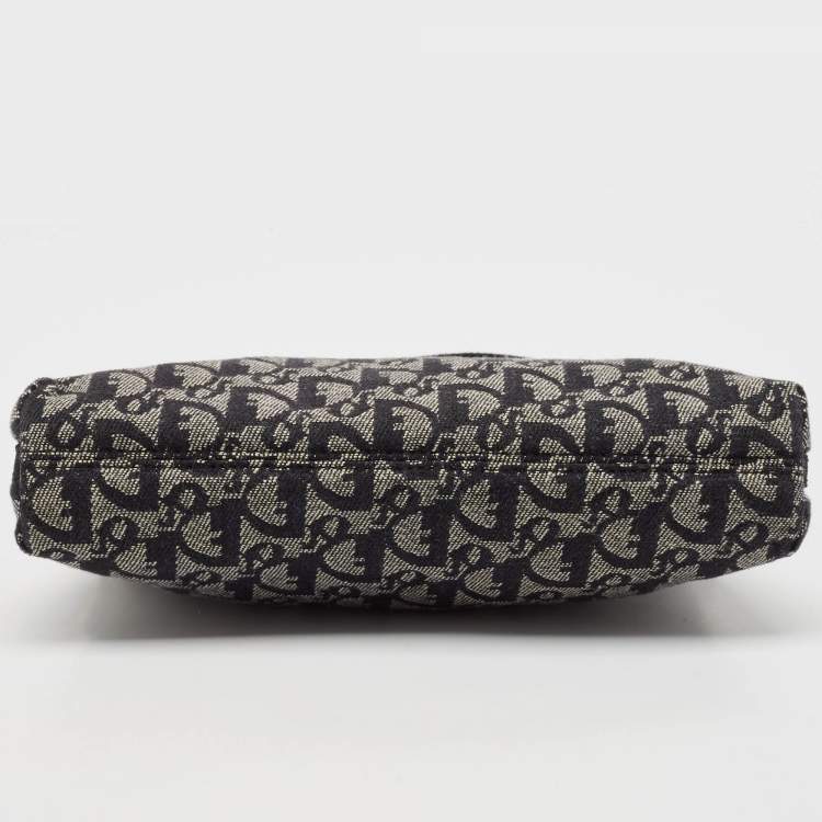 Pre Owned Dior Navy Blue Diorissimo Canvas Pochette