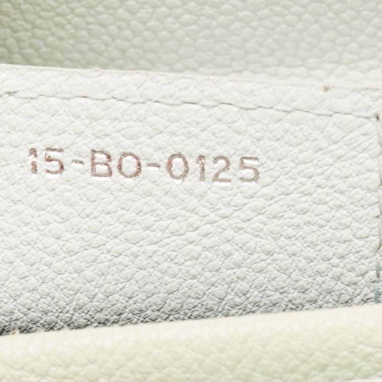 Pre Owned Dior Mint Green Cannage Leather Medium Lady Dior Tote