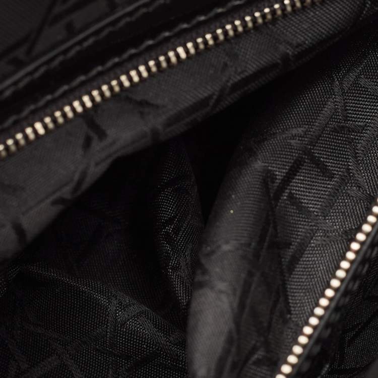 Pre Owned Dior Black Cannage Patent Leather Large Lady Dior Tote