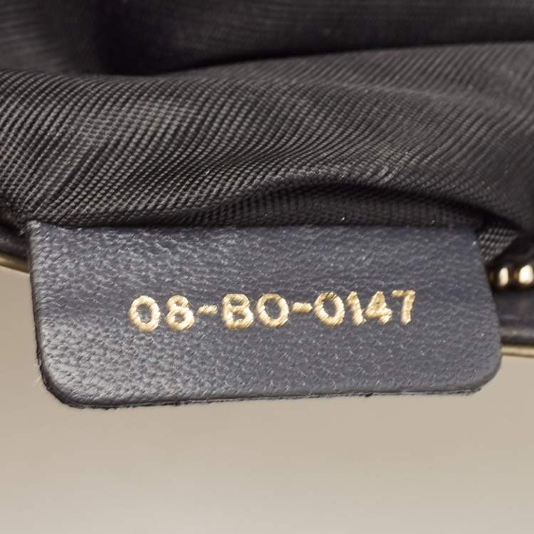 Pre Owned Dior Gold Leather Diorama Wallet on Chain