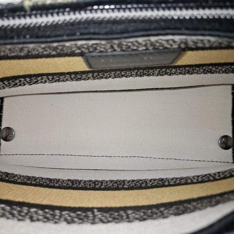 Pre Owned Dior Multicolor Fabric Medium Lady D-Lite ToteBag