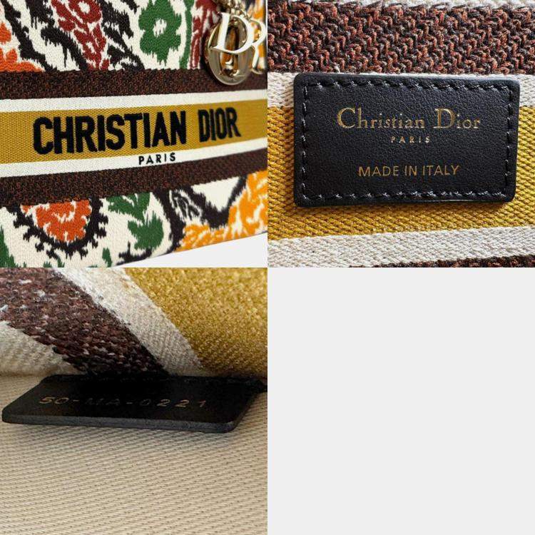 Pre Owned Dior Brown Canvas Lady D-Lite Shoulder Bag