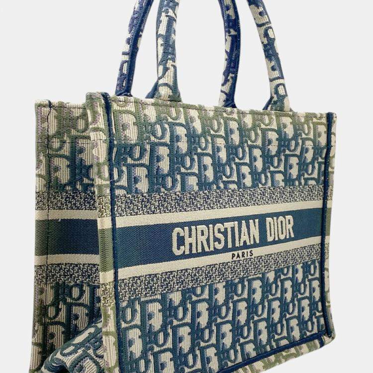 Pre Owned Dior Multicolor Canvas Small Book Tote Bag