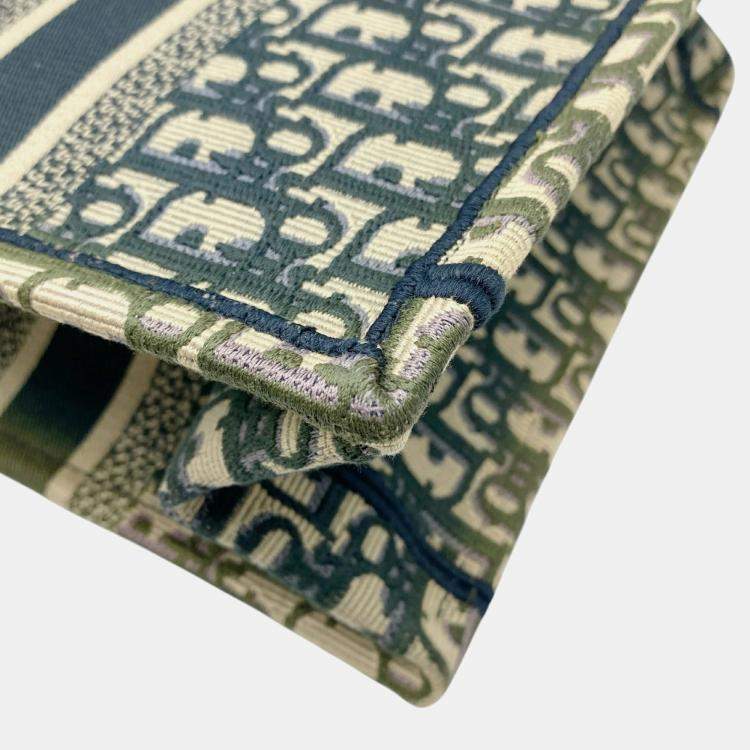 Pre Owned Dior Multicolor Canvas Small Book Tote Bag