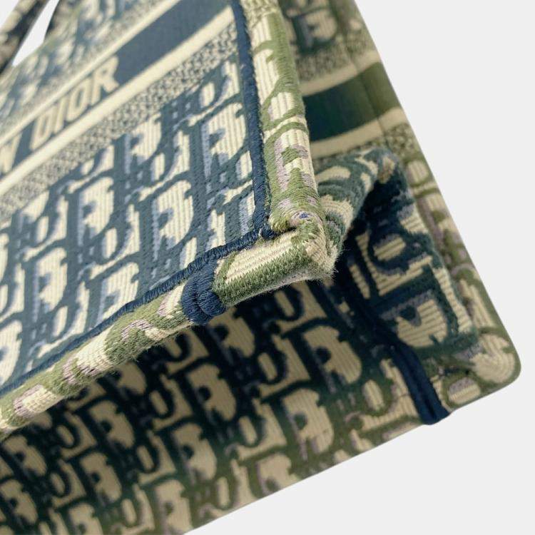 Pre Owned Dior Multicolor Canvas Small Book Tote Bag