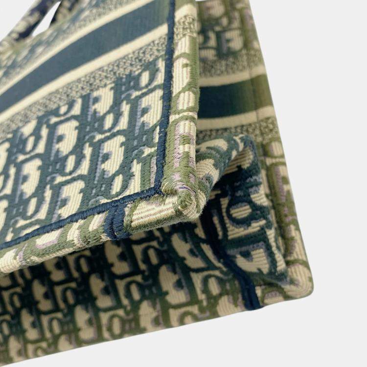 Pre Owned Dior Multicolor Canvas Small Book Tote Bag