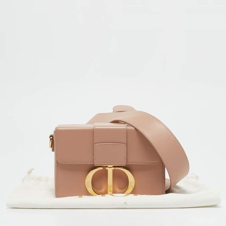 Pre Owned Dior Beige Leather 30 Montaigne Box Bag