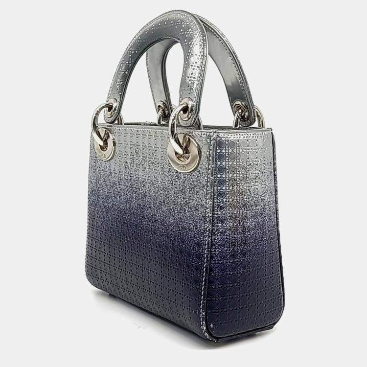 Pre Owned Dior Silver Leather Lady Mini Bag