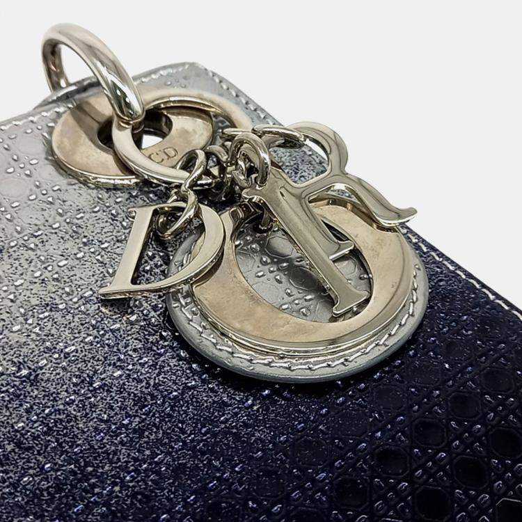 Pre Owned Dior Silver Leather Lady Mini Bag