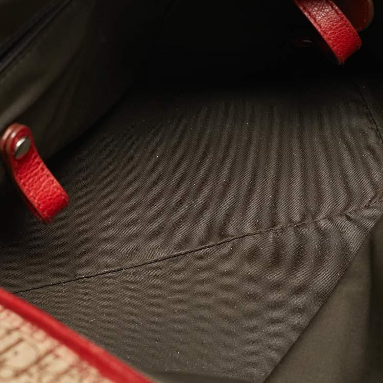 Pre Owned Dior Multicolor Oblique Canvas and Leather Trotter Rasta Bowler Bag